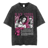 Japanese Manga Black Stones Nana Osaki Vintage Washed Tee
