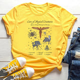 Magic School T-shirt Magical Creatures Graphic Tee Vintage