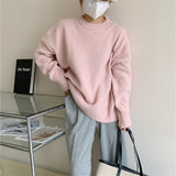 Women Pullover Sweater Loose and Lazy Style Knitwear
