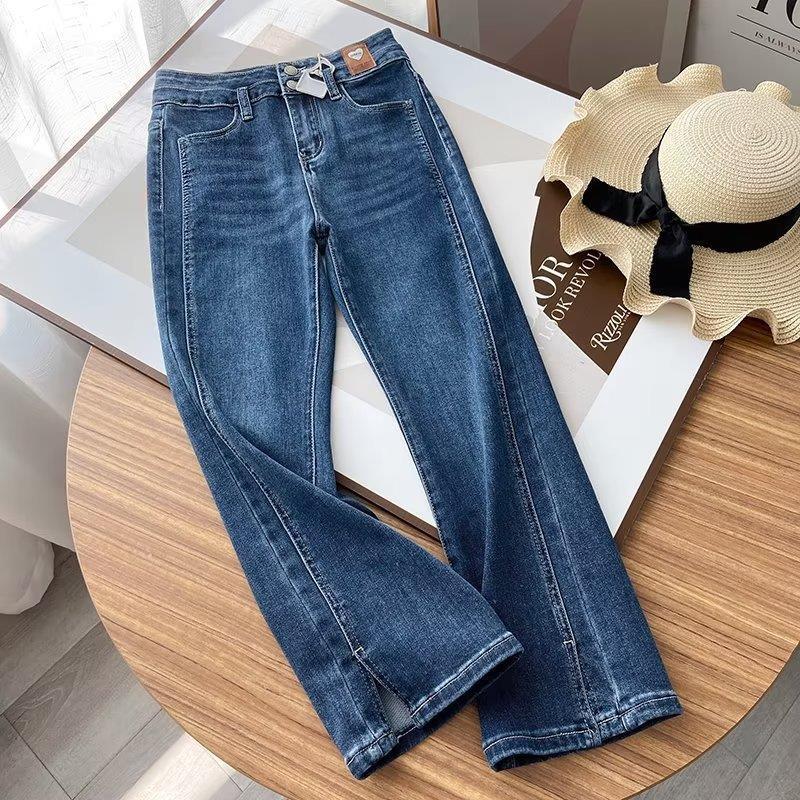 Women Jeans Slim Fit Bell-Bottom Pants