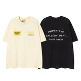 Gallery Dept T Shirts Summer Los Angeles Gallery Dept Letter Print Short Sleeved T-shirt