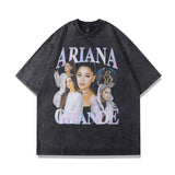 Men T-Shirt Rapper Portrait Printing Vintage