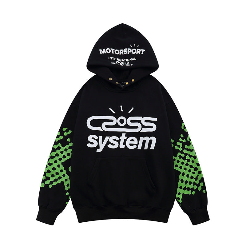 Cactus Flea Market Hoodie Autumn and Winter Printing Velvet Padded Hooded Sweatshirt