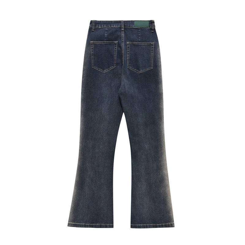 Men Jeans Bell-Bottom Pants