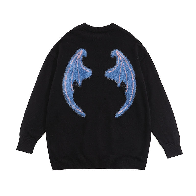 Women Sweater Cartoon Soft Knitted Couple Sweater