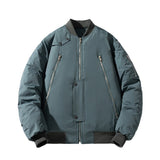 Men's Vintage Jackets Spring Baseball Suit Men's Solid Color Flight Suit