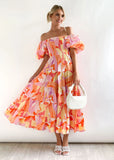 Women Dress 2 US Puff Sleeves for Holiday Show Thin and Long