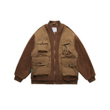 Unisex Coat Retro Baseball Coat Cotton Coat