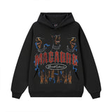 Vintage Hoodie Hellhound American Hooded Fall/Winter Crew Neck Sweater