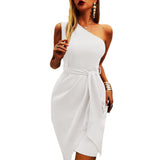 Valentine's Day Dress Summer Solid Color Party Dress Dress