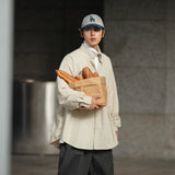 Unisex Shirt Cityboy Cotton Baggy Coat