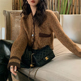 Women Knitted Cardigan Temperament Knitted Small Figure