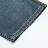 Men Jeans Vintage Side Stripes Distressed
