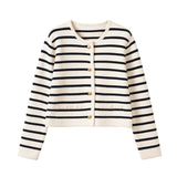 Women Knitted Cardigan Soft Short Sweater