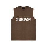 Purple Brand Tank T Shirts Sleeveless T-shirt Vest