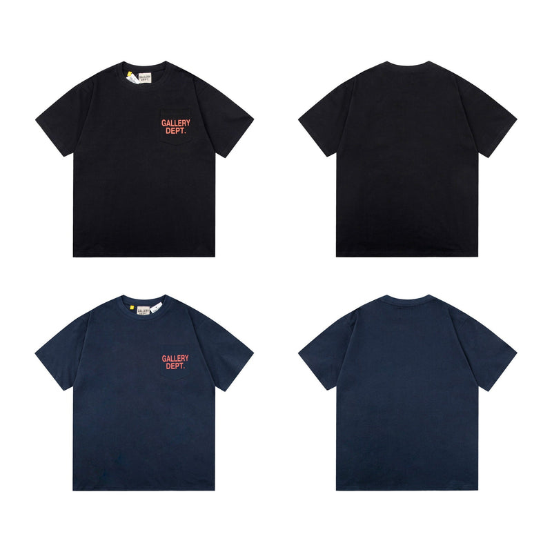 Gallery Dept T-Shirt Ink-splashing Tie-dye Alphabet Short Sleeve T-Shirt