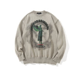 Women Sweater Retro Lazy Style Loose Sweater