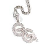 Jewelry Pendants Hip Hop Necklaces Copper with Zircon Word Up St. Valentine's Spectrum