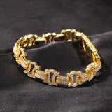 Bracelet AAA Zircon Bracelet Hip Hop I-Bracelet St. Valentine's Spectrum