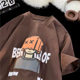 Men T Shirt Summer plus Size Tide Flame Man