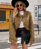 Women Fur Jacket Fashion Casual Faux Fur Coat