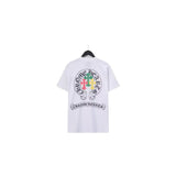 CHH Chrome Heart T Shirts Crowe Scroll Heart Color Cross Print Crew Neck Short Sleeve