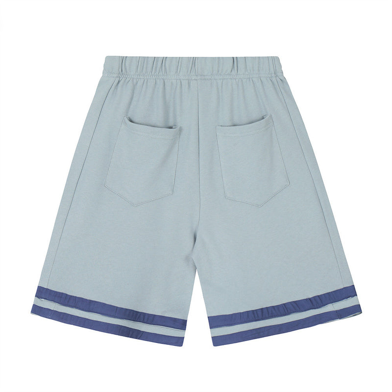 Men Shorts Oversize Embroidered Patch Loose Sports