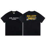 Gallery Dept T-Shirt Letter Pattern Washed Old Short Sleeve T-Shirt