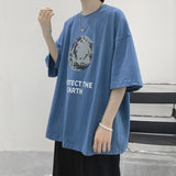 Men T Shirt Summer Loose All-Match Casual
