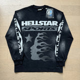 Hellstar long-sleeve T-shirt old washing water loose casual T-shirt