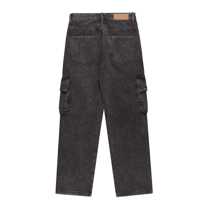 Men Jeans Pocket Casual Distressed Three-Dimensional