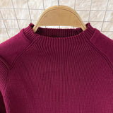 Betty Draper Valentine's Day Dress Autumn and Winter French Retro Printed Stitching Knitted Sweater Dress