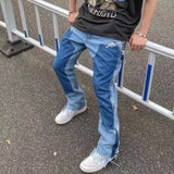 Gallery Dept Pant Splash Ink Patchwork Retro High Street Men's and Women's Flared Jeans