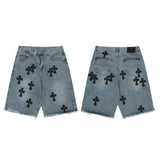 Chrome Heart Shorts Summer Denim Shorts