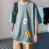 Men T Shirt Summer Thin Loose All-Matching