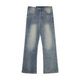 Men Jeans Loose Flared Pants Leisure