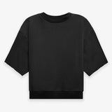 Fog Fear of God Essentials T Shirt Solid Color Fleece Sweater 3/4 Sleeve Loose round Neck Pullover Short Sleeve Men