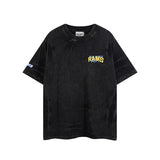 Gallery Dept T Shirts Vintage Distressed Wash Short Sleeve Loose Men and Women