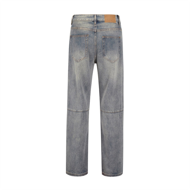Men Jeans Ripped Worn Loose
