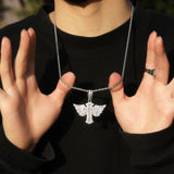 Jewelry Angel Wings Cross Diamond Pendant Fashion Angel Pieces Crosses Egypt Pieces Jesus Pieces St. Valentine's