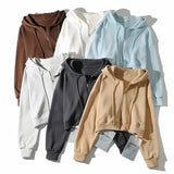 Women Hoodie Loose Leisure Sports Short