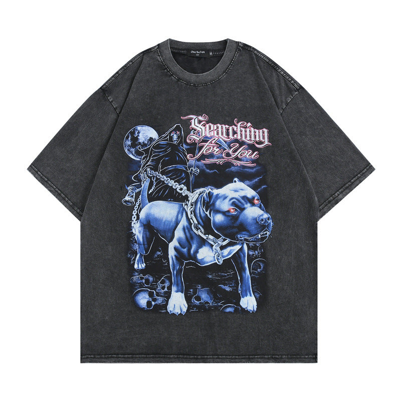 Men T-Shirt Retro Distressed Summer