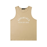 Fog Essentials tank Amoi letter round neck pullover vest