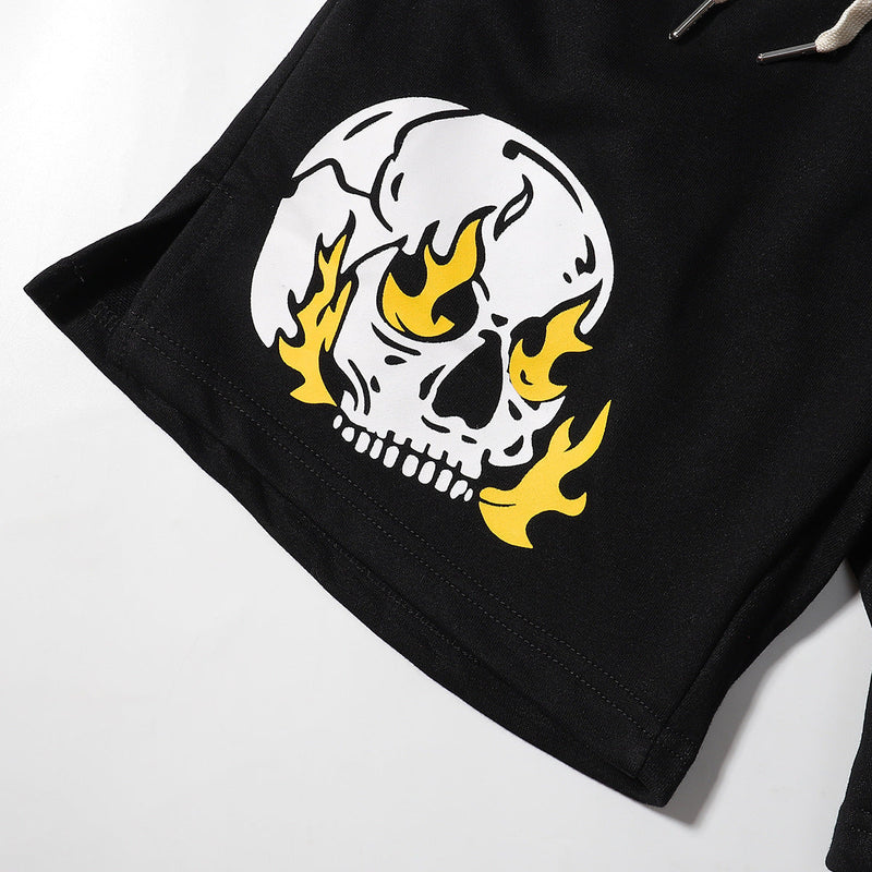 Hellstar Shorts2024 Summer Skull Loose Shorts