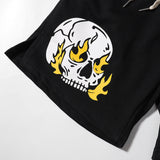 Hellstar Shorts2024 Summer Skull Loose Shorts