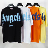 Palm Angle T Shirts Foam Letter Short Sleeve Loose Half Sleeve