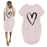 Valentine's Day Dress Summer Short Sleeve Dress
