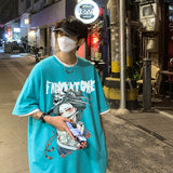 Men T Shirt Summer Heavy All-Match Loose