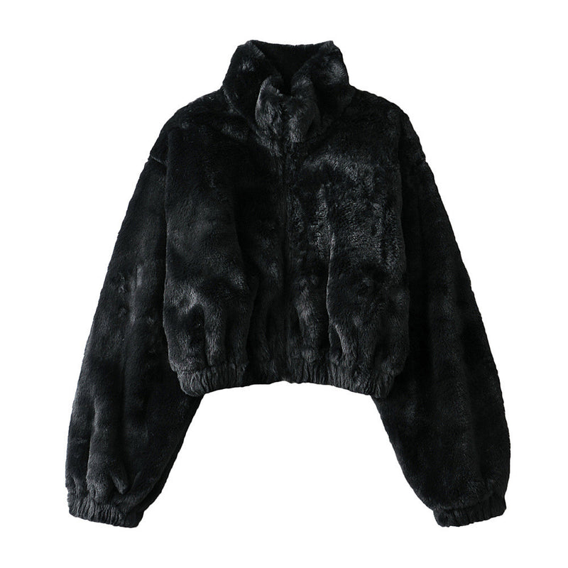 Women Cotton Coat Loose Zip Cardigan Jacket