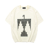 Fog Essentials T Shirts Spring Summer FOG Indian Eagle Print Crew Neck Short Sleeves